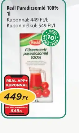 Real Reál Paradicsomlé 100% ajánlat