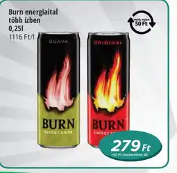 Real Burn energiaital ajánlat