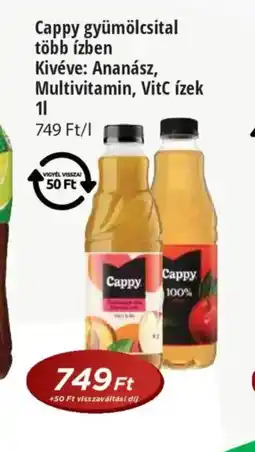 Real Cappy gyümölcsital ajánlat