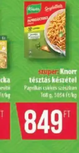 Coop Knorr tésztás készétel ajánlat