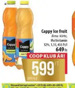 Coop Cappy Ice fruit ajánlat