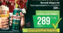 Coop Borsodi világos sör ajánlat