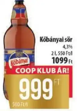 Coop Kőbányai sör ajánlat