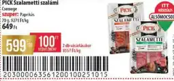 Coop Pick szalametti szalámi ajánlat