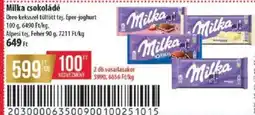 Coop Milka csokoládé ajánlat