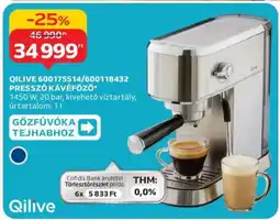 Auchan QILIVE 600175514/600118432 PRESSZÓ KÁVÉFŐZŐ ajánlat