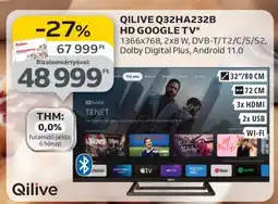 Auchan QILIVE Q32HA232B HD GOOGLE TV ajánlat