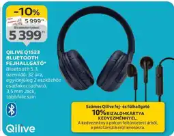 Auchan QILIVE Q1523 BLUETOOTH FEJHALLGATÓ ajánlat