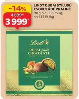 Auchan LINDT DUBAI STÍLUSÚ CSOKOLÁDÉ PRALINÉ ajánlat
