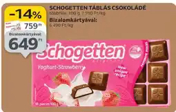 Auchan Schogetten táblás csokoládé ajánlat