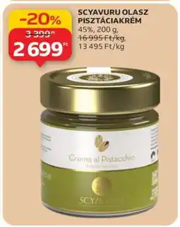 Auchan SCYAVURU OLASZ PISZTÁCIAKRÉM ajánlat