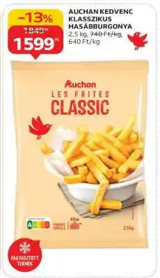 Auchan AUCHAN KEDVENC KLASSZIKUS HASÁBBURGONYA ajánlat