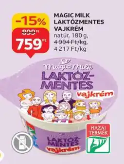 Auchan MAGIC MILK LAKTÓZMENTES VAJKRÉM ajánlat