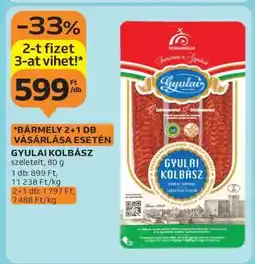 Auchan Gyulai kolbász ajánlat