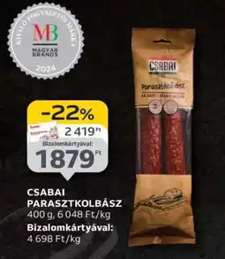 Auchan Csabai parasztkolbász ajánlat