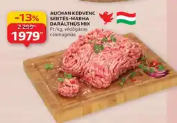 Auchan AUCHAN KEDVENC Sertés-Marha Darálthús Mix ajánlat