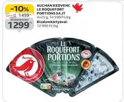 Auchan AUCHAN KEDVENC LE ROQUEFORT PORTIONS SAJT ajánlat