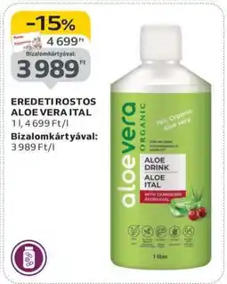 Auchan EREDETI ROSTOS ALOE VERA ITAL ajánlat