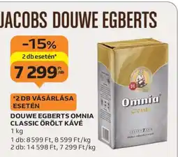 Auchan Douwe Egberts Omnia Classic őrölt kávé ajánlat