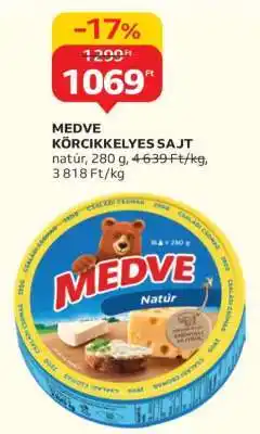 Auchan MEDVE KÖRCIKKELYES SAJT ajánlat