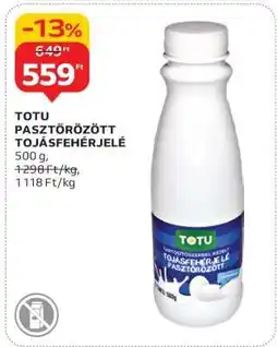 Auchan TOTU PASZTŐRÖZÖTT TOJÁSFEHÉRJELE ajánlat