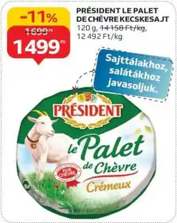 Auchan PRÉSIDENT LE PALET DE CHÈVRE KECSKESAJT ajánlat