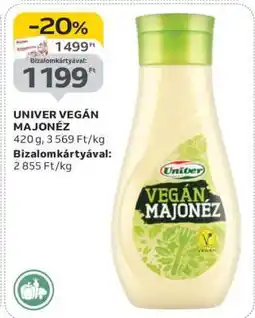 Auchan Univer Vegán Majonéz ajánlat