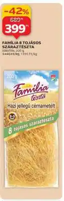 Auchan FAMILIA 8 TOJÁSOS SZÁRAZTÉSZTA ajánlat