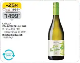 Auchan LISICZA ZÖLD VELTELINI BOR ajánlat