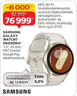 Auchan Samsung Galaxy Watch7 Okosóra ajánlat