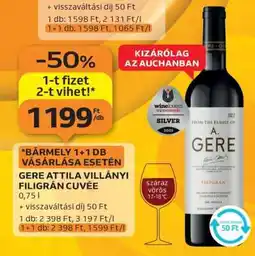 Auchan Gere Attila Villányi Filigrán Cuvée ajánlat