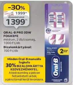 Auchan ORAL-B PRO 3DW FOGKEFE ajánlat