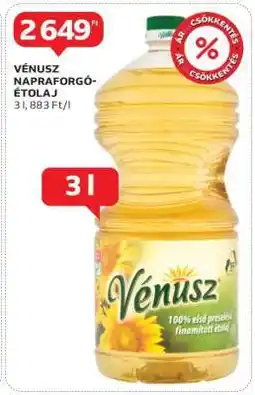 Auchan VÉNUSZ Napraforgó-étolaj ajánlat