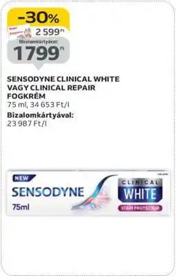 Auchan SENSODYNE CLINICAL WHITE VAGY CLINICAL REPAIR FOGKRÉM ajánlat