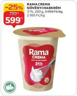 Auchan Rama Crema növényi habkrém ajánlat