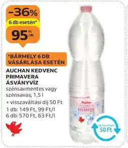 Auchan Auchan Kedvenc Primavera Ásványvíz ajánlat