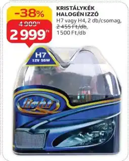 Auchan KRISTÁLYKÉK HALOGÉN IZZÓ ajánlat