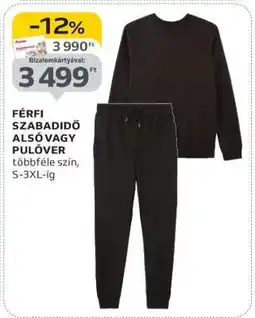 Auchan FÉRFI SZABADIDŐ ALSÓ VAGY PULÓVER ajánlat