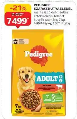 Auchan Pedigree száraz kutyaeledel ajánlat