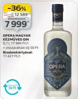 Auchan OPERA MAGYAR KÉZMŰVES GIN ajánlat