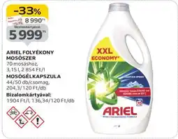 Auchan ARIEL Folyékony mosószer ajánlat