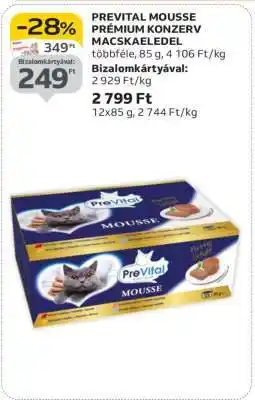 Auchan PREVITAL MOUSSE PRÉMIUM KONZERV MACSKAELEDEL ajánlat