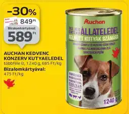 Auchan AUCHAN KEDVENC KONZERV KUTYAELEDEL ajánlat