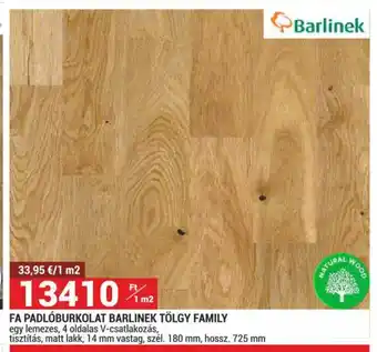 Barlinek Fa padlóburkolat Tölgy Family