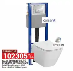 Merkury Market Cersanit Falba Építhető Öblítő Rendszer Mesto Square ajánlat