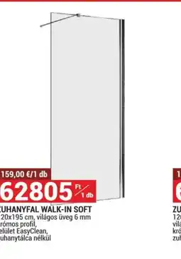 Merkury Market Zuhanyfal walk-in Soft ajánlat