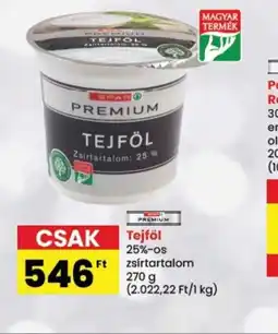 Spar Spar Premium Tejfol ajánlat