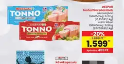 Spar Despar Tonno tonhal törzsdarabok ajánlat