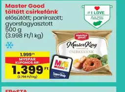 Spar Master Good töltött csirkefánk ajánlat