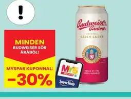 Spar Budweiser Sör ajánlat